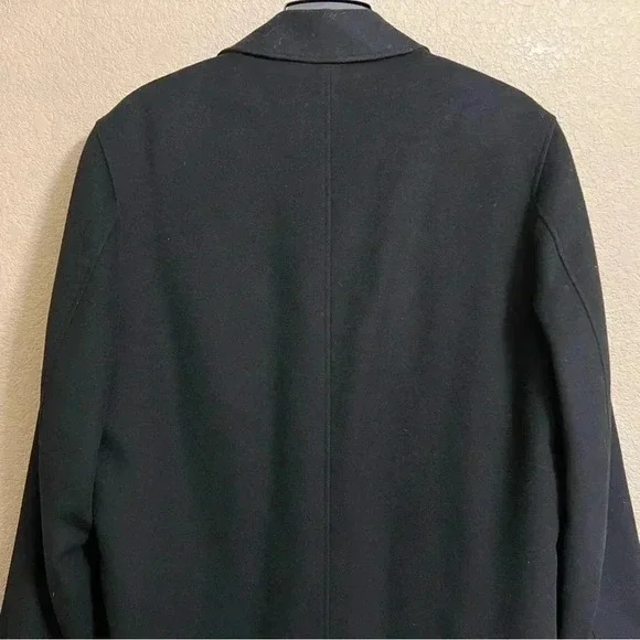 Cardinal of Canada Mens Jacket Medium Black Wool Blend Quilted Full Zip Overcoat - Picture 10 of 16